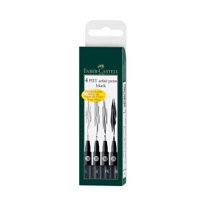 Faber-Castell 4 Pitt Artist Pens